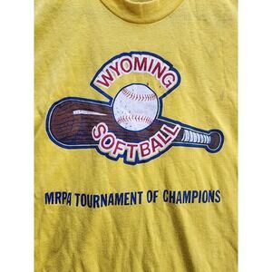 Vintage 80s Wyoming Softball MRPA Tournament Of Champions Large Distressed